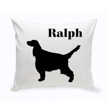 Load image into Gallery viewer, Personalized Throw Pillow - Dog Silhouette - Personalized Dog Gifts
