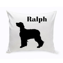 Load image into Gallery viewer, Personalized Throw Pillow - Dog Silhouette - Personalized Dog Gifts
