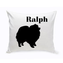 Load image into Gallery viewer, Personalized Throw Pillow - Dog Silhouette - Personalized Dog Gifts
