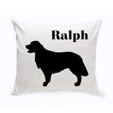 Load image into Gallery viewer, Personalized Throw Pillow - Dog Silhouette - Personalized Dog Gifts
