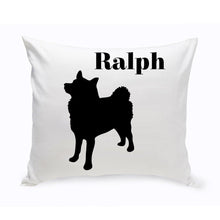 Load image into Gallery viewer, Personalized Throw Pillow - Dog Silhouette - Personalized Dog Gifts

