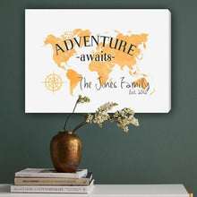 Load image into Gallery viewer, Adventure Awaits Colorful Canvas
