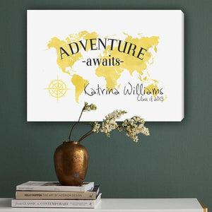 Adventure Awaits Colorful Canvas