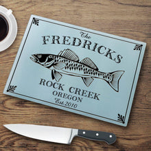 Load image into Gallery viewer, Personalized Cutting Boards - Glass - Cabin Decor - Cabin Series
