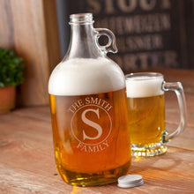 Load image into Gallery viewer, Personalized Growler - Beer - Glass - 64 oz.
