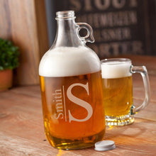 Load image into Gallery viewer, Personalized Growler - Beer - Glass - 64 oz.
