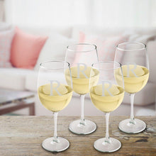 Load image into Gallery viewer, Personalized Wine Glasses - Set of 4 - White Wine - Wedding Gifts
