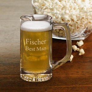 Personalized Beer Mugs - Groomsmen - Sports Mug - 12 oz.
