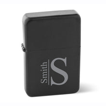 Load image into Gallery viewer, Personalized Lighters - Wind Proof - Matte Black - Groomsmen Gifts
