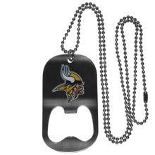 Load image into Gallery viewer, Personalized Bottle Opener - NFL - Necklace - Team Logo
